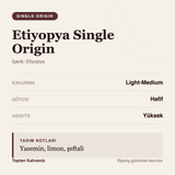 Etiyopya Single Origin tadım profili bilgi kartı