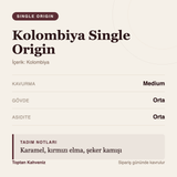 Kolombiya Single Origin tadım profili bilgi kartı