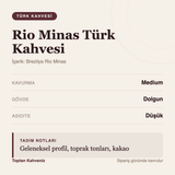 Rio Minas Türk Kahvesi tadım profili bilgi kartı