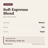 Soft Espresso Blend tadım profili bilgi kartı